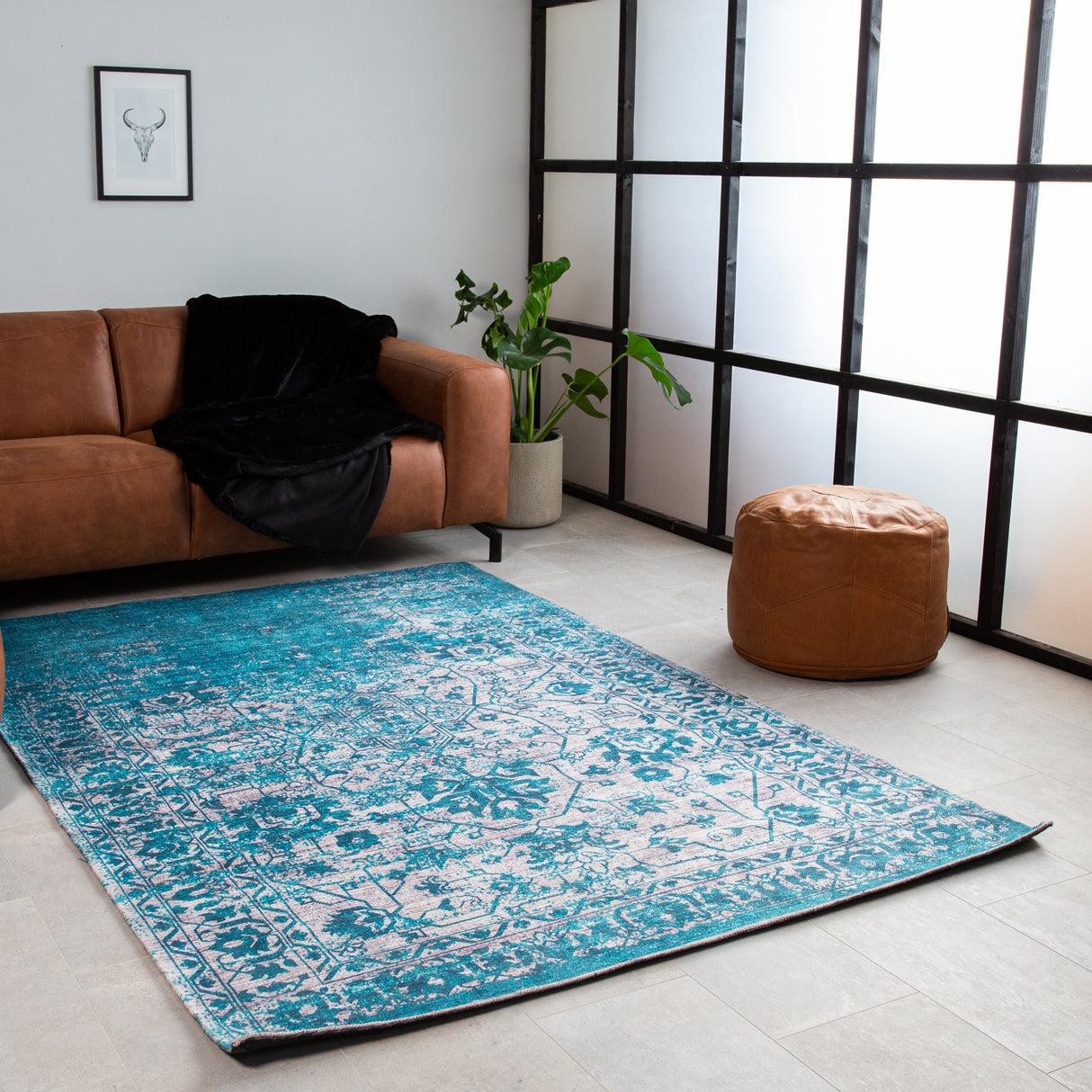 Tapis Bleu Dylan 160x230 cm