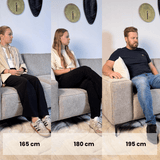 Hoekbank Ravi – Chenille Gemêleerd Grijs – Links