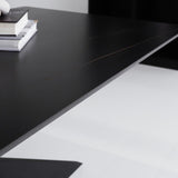 Eettafel Edin Black Dimehouse Zwart LxBxH 161x92x11 Sintered stone Sfeerfoto anders