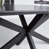 Eettafel Edin Black Dimehouse Zwart LxBxH 252x121x16 Sintered stone Sfeerfoto detail