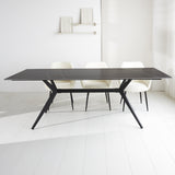 Eettafel Grace Black Dimehouse Zwart Sintered stone Sfeerfoto schuin vooraanzicht