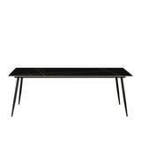 Eettafel Jules Black Dimehouse Zwart LxBxH 237x112x13 Sintered stone Sfeerfoto schuin vooraanzicht