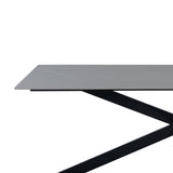 Eettafel Edin Grey Dimehouse Grijs LxBxH 161x92x11 Sintered stone Witfoto detail