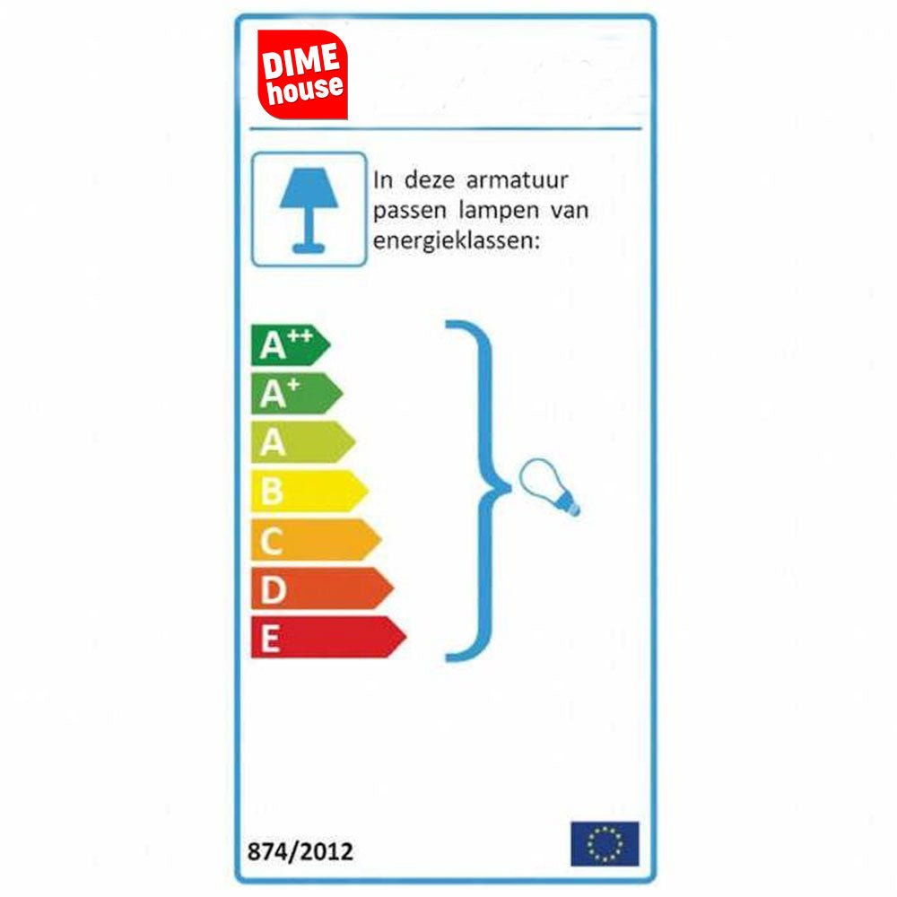 Vloerlamp Coen Dimehouse Zwart LxBxH 135x30x29 Metaal Energielabel