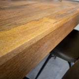 Eettafel Colorado Dimehouse Bruin LxBxH 185x95x15 Mangohout Sfeerfoto detail