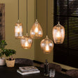 Lampe suspendue Anna DH Interior Diamond LxlxH 130x47x29 Verre Photo d'ambiance vue de face diagonale