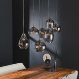 Hanglamp Felien Chrome DH Interior Chromed LxBxH 99x41x32 Glas Sfeerfoto schuin vooraanzicht