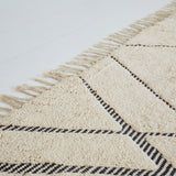 Vloerkleed Samie Kolony Beige 80% wol, 20% katoen Sfeerfoto detail