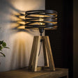 Lampe de table Twist DH Intérieur Gris LxlxH 48x38x38 Gris ardoise Photo d'ambiance vue de face diagonale