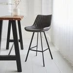 Juno Tabouret De Bar Industriel Gris