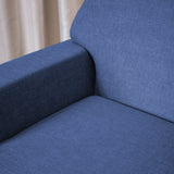 Fauteuil Roger Dimehouse Blauw LxBxH 85x50x33 Stof Witfoto detail