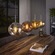 Lampe suspendue Ada DH Intérieur Argent LxlxH 125x45x30 Argent Photo d'ambiance vue de face diagonale