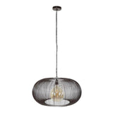 Hanglamp Jill DH Interior Zwart LxBxH 75x75x40 Nikkel Witfoto vooraanzicht