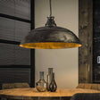 Lampe suspendue Leonard DH Intérieur Argent LxlxH 84x84x30 Argent Photo d'ambiance vue de face diagonale