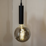 Hanglamp Lewis Smokey Dimehouse Antraciet LxBxH 28x22x21 Glas Sfeerfoto vooraanzicht