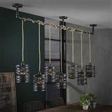 Hanglamp Twista DH Interior Grijs LxBxH 183x33x19 Metaal Sfeerfoto schuin vooraanzicht