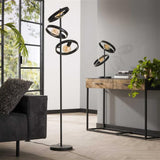 Vloerlamp Otan DH Interior Charcoal LxBxH 57x38x26 Metaal Sfeerfoto schuin vooraanzicht