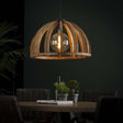 Lampe suspendue Madri DH Interior Mango LxlxH 69x69x50 Bois de manguier Photo d'ambiance vue de face