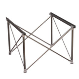 Campingtafel Opvouwbaar aluminium 72x65x51 cm Dimehouse Zwart LxBxH 81x18x18 Aluminium Witfoto detail