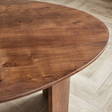 Eettafel Yves Oak Finish Dimehouse Eiken LxBxH 165x95x10 Acaciahout Sfeerfoto detail