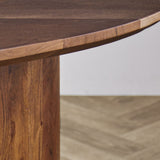 Eettafel Yves Oak Finish Dimehouse Eiken LxBxH 185x105x9 Acaciahout Sfeerfoto detail