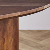 Eettafel Yves Walnut Finish Dimehouse Bruin LxBxH 185x105x9 Acaciahout Sfeerfoto detail