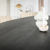 Eettafel Marlin DH Interior Zwart Mangohout Detailfoto blad