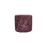 Hockers-Hocker paars chenille stof - 40x40x35 cm - Mara-Dimehouse