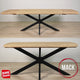 Table à manger extensible Mack Danish Oval Bois d'acacia 175-275x90 cm