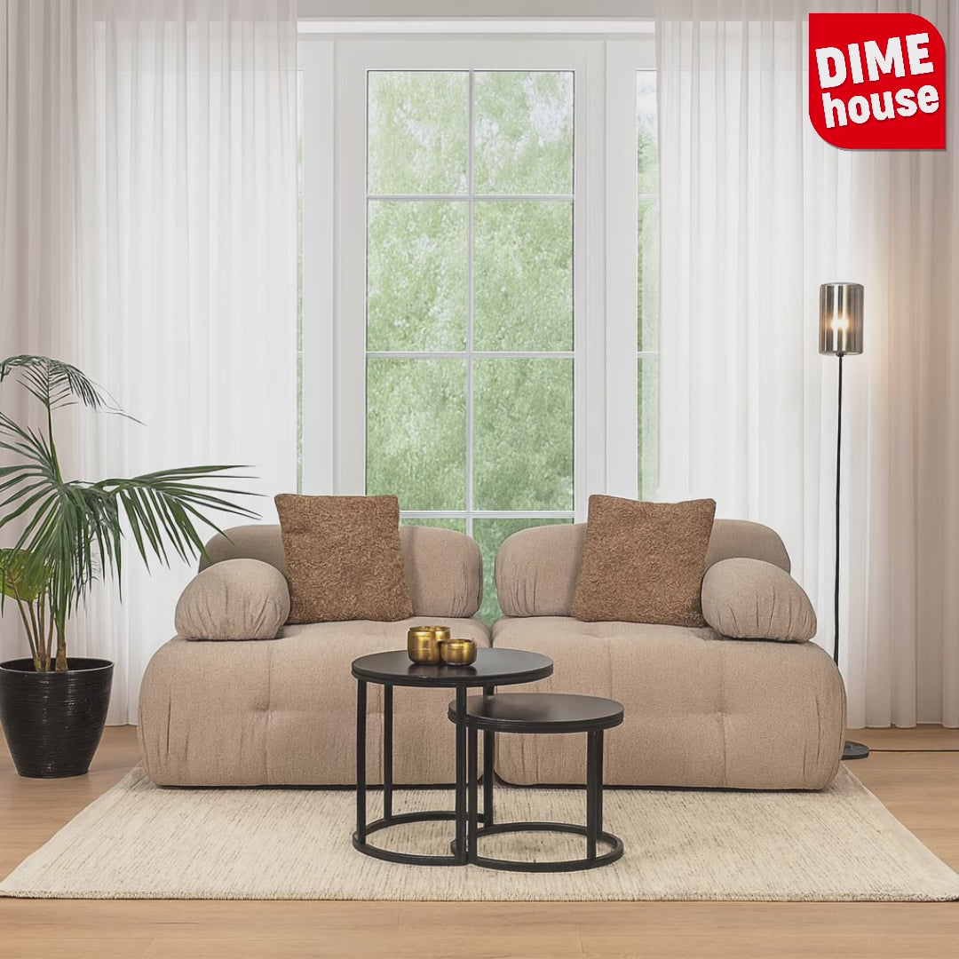 Banque modulaire 2 places doblo beige