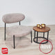 Fauteuil Nova Rond Zandkleurige Stof