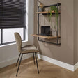 Bureau Naomi DH Interior Acacia LxBxH 104x70x20 Acaciahout Sfeerfoto schuin vooraanzicht