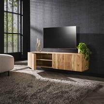 TV Meubel Maddi DH Interior Acacia Acaciahout Sfeerfoto schuin vooraanzicht